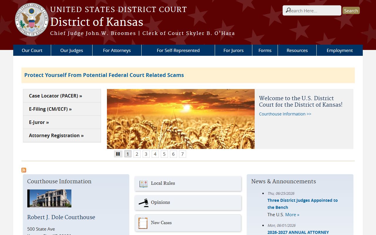 Trego County warrant records federal district court source
